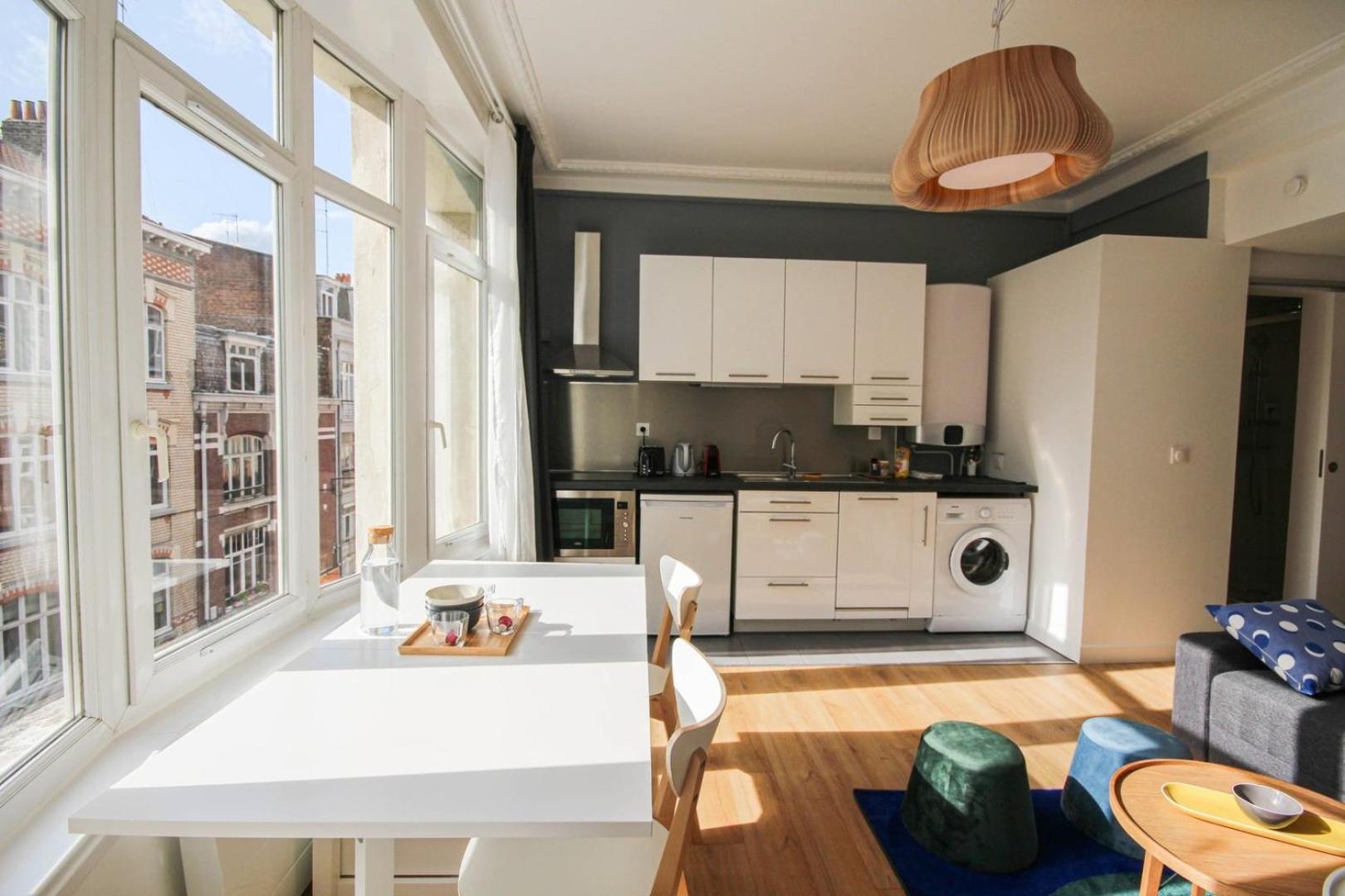 Fully-Equipped Apartment In City Center + Parking 릴 외부 사진